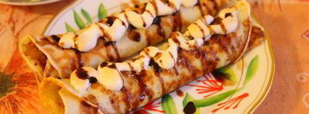 французские блинчики с яблоками и безе. Шаг 8