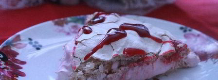 ореховый торт-безе с малиновым кремом. Шаг 8