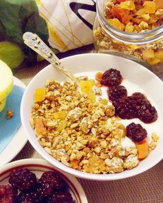 Домашняя гранола с отрубями