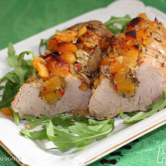 Рецепт фаршированной свиной вырезки обманчивой сладость
