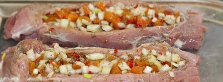 фаршированная свиная вырезка обманчивая сладость. Шаг 10