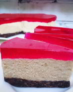 Чизкейк с халвой без выпечки