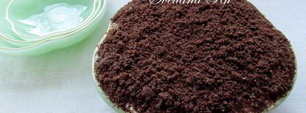 десерт с халвой, клюквой и сливками. Шаг 6