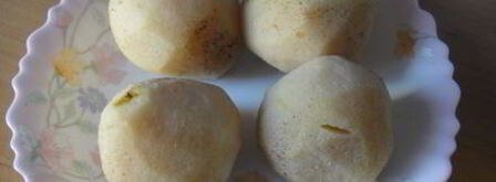 грушевые лодочки с пряником и халвой. Шаг 6