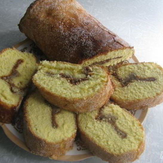 Рецепт рулета с халвой