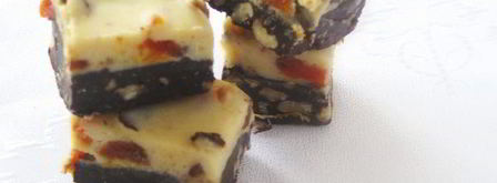 конфеты с двумя видами шоколада, с орехами и сухофруктами. Шаг 9