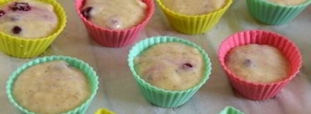 маффины конфетки с брусникой. Шаг 9