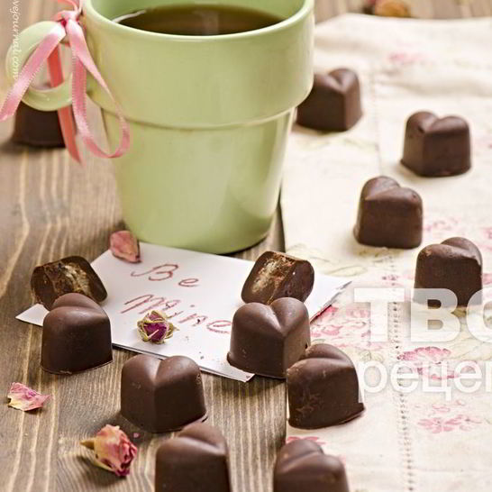 Рецепт шоколадных конфет с начинкой из имбирных цукатов