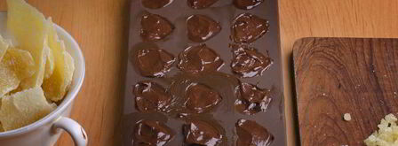 шоколадные конфеты с начинкой из имбирных цукатов. Шаг 8