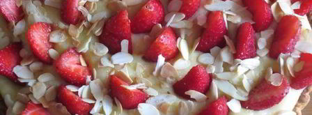 кростата с клубникой и миндальным заварным кремом. Шаг 14