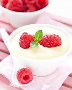 Малина в креме сабайон