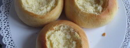 мини-бриоши с творожно-черничным кремом. Шаг 9