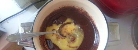 полосатый рулад с шоколадным кремом. Шаг 6