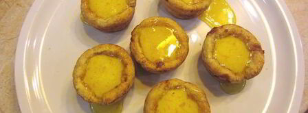 слоеные корзиночки с кремом и карамелью. Шаг 14