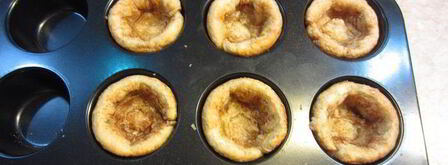 слоеные корзиночки с кремом и карамелью. Шаг 9