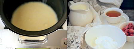 снежки с малиной и кремом. Шаг 4