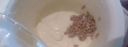 творожный крем с семечками. Шаг 3