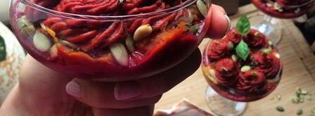 веганский крем-борщ с тыквенным хумусом. Шаг 7