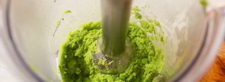 веррины с кремом из горошка и острыми креветками. Шаг 3