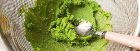 веррины с кремом из горошка и острыми креветками. Шаг 5