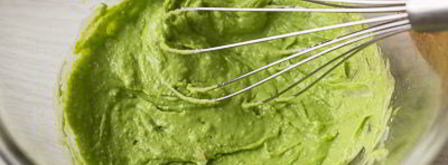 веррины с кремом из горошка и острыми креветками. Шаг 7