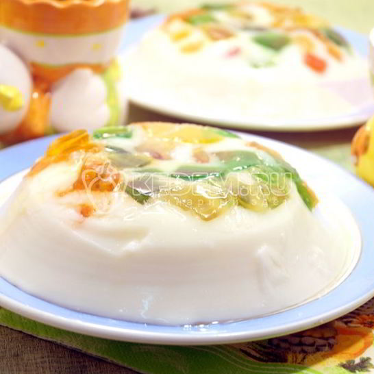 Рецепт мармелада-сливочного десерт на пасху