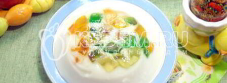 мармелад-сливочный десерт на пасху. Шаг 9