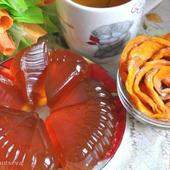 Рецепт тыквенных долек с мармеладом