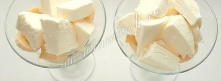 мороженое с лимонным курдом, шоколадом и бананом. Шаг 5