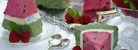 торт-мороженое арбуз. Шаг 14