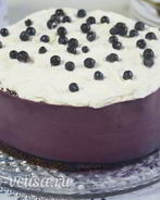 Черничный муссовый торт