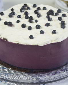 Черничный муссовый торт