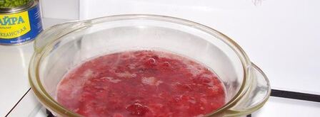 мусс клюквенный. Шаг 5