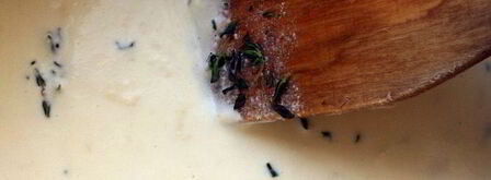 паста ракушки с муссом из семги, маскарпоне, руколы и красной икрой. Шаг 5