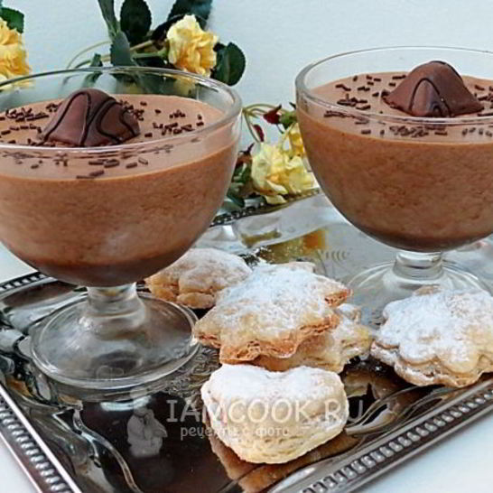 Рецепт шоколадна-кофейного мусс
