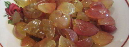 торт-мусс из апельсинового бисквита, винного крем-мусса и розового винограда. Шаг 12