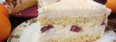 торт-мусс из апельсинового бисквита, винного крем-мусса и розового винограда. Шаг 28