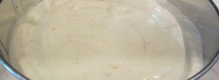 торт-мусс из апельсинового бисквита, винного крем-мусса и розового винограда. Шаг 7