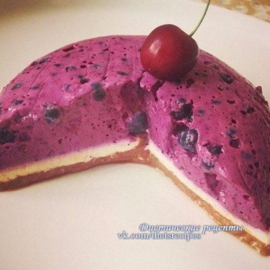 Рецепт трехслойного мусса из творога, овсянки и ягод