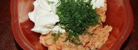 закуска праздничная форелевый мусс с икрой. Шаг 3