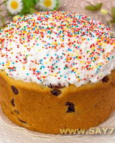 Пасхальный кулич на сметане