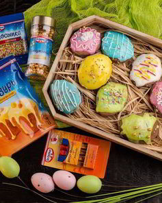 Пасхальные пряники в форме яиц