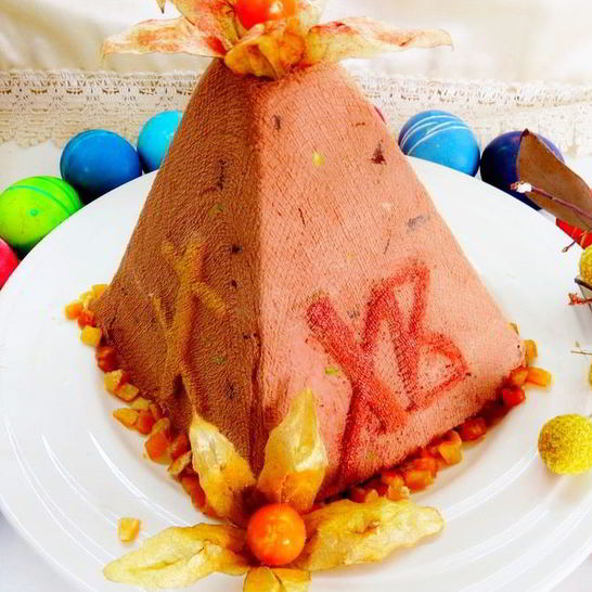 Рецепт шоколадной заварной пасхи