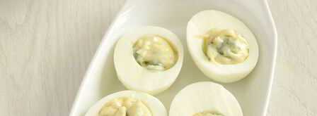 закуска с куриной печенью пасхальные яйца. Шаг 12