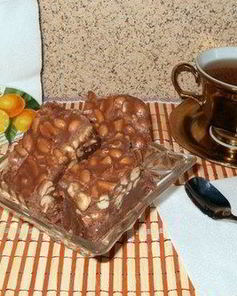 Домашний щербет с дробленым арахисом