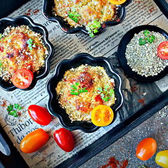 Рецепт кабачкового суфле с курицей