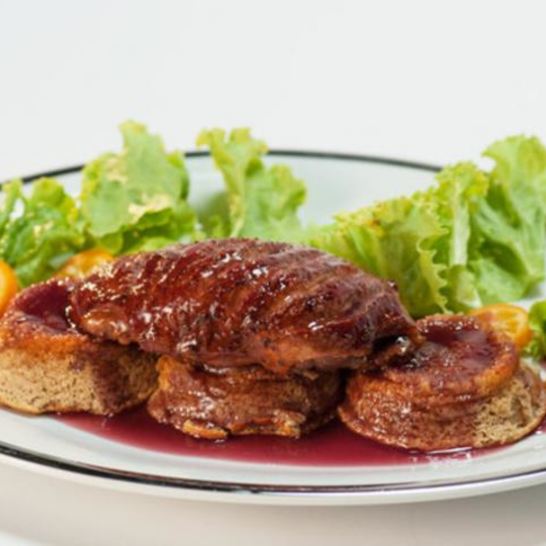 Рецепт копченой утки с яблочным суфле