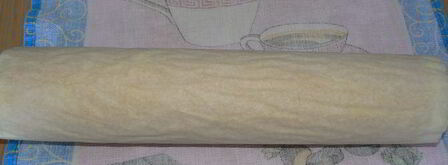 рулет с суфле и брусникой. Шаг 5