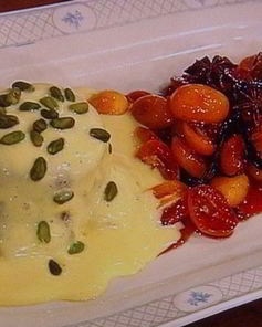 Шоколадное суфле под кофейным сабайоном с пряным кумкватом