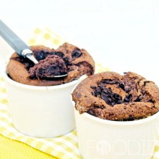 Рецепт шоколадного суфле с хурмой